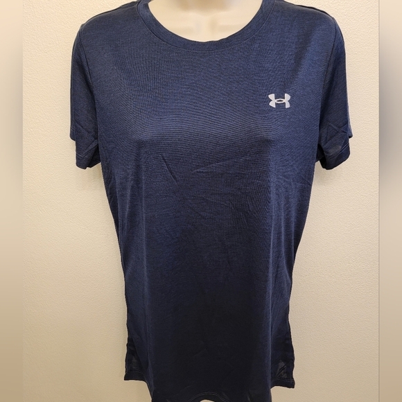 NWT Under Armour Ladies Loose Fit Heat Gear Short Sleeve T-Shirt - Picture 1 of 2